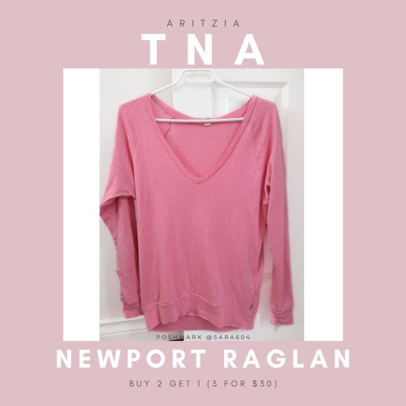 Aritzia TNA Neon Newport Raglan Shirt - Picture 1 of 6